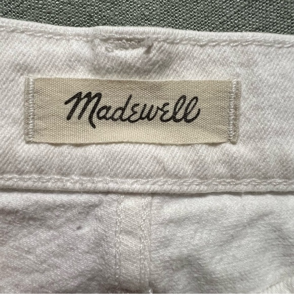Madewell High-Rise Denim Shorts in Tile White - Picture 10 of 11